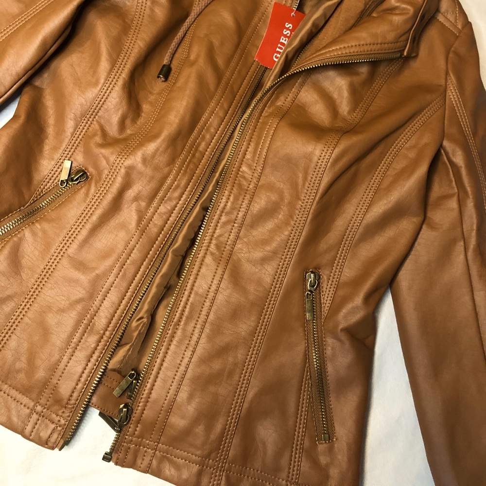 NWT Guess Leather Jacket